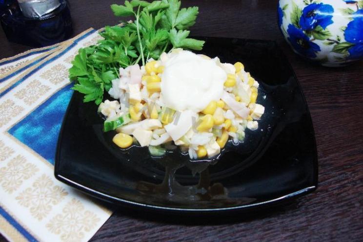 Squid, Corn, and Rice Salad: Easy & Delicious