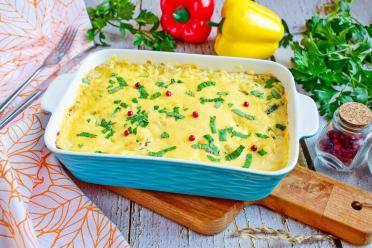 Cheesy Baked Zucchini Chicken Casserole
