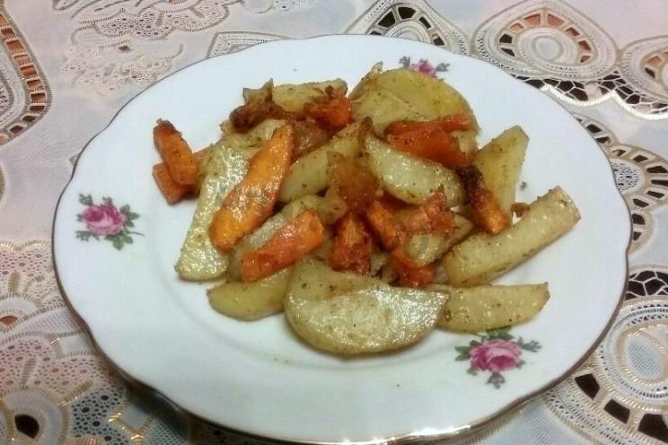 Roasted Potatoes and Pumpkin Delight