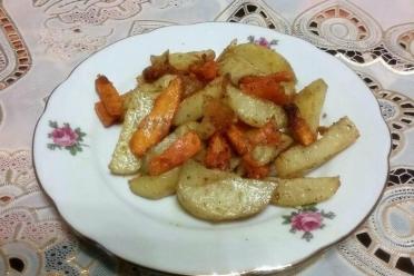 Roasted Potatoes and Pumpkin Delight