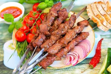 Grilled Juicy Beef Shish Kebab