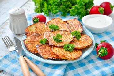 Oven-Baked Potato Pancakes