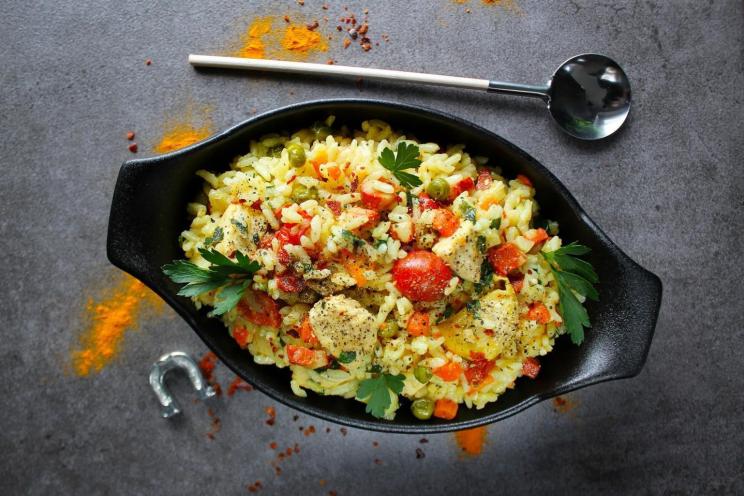 Chicken and Smoked Sausage Paella