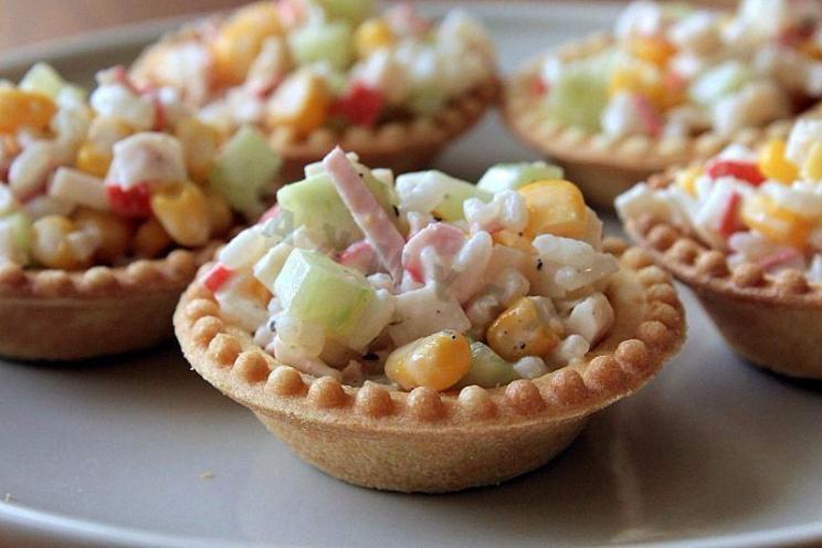 Quick Crab Corn Cucumber Tartlets Quick Crab Corn Cucumber Tartlets