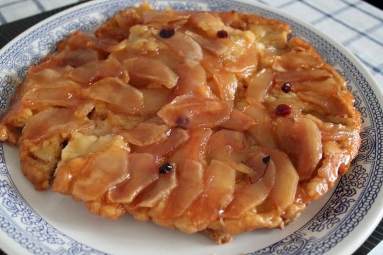 Cranberry Apple Upside-Down Tarte Tatin