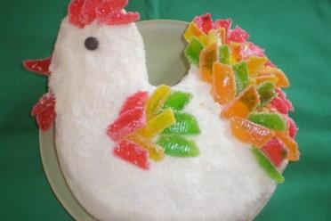 Rooster-Shaped New Year’s Cake Recipe