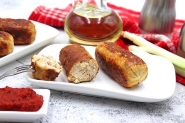 Homemade Chicken Sausages with Cream Cheese