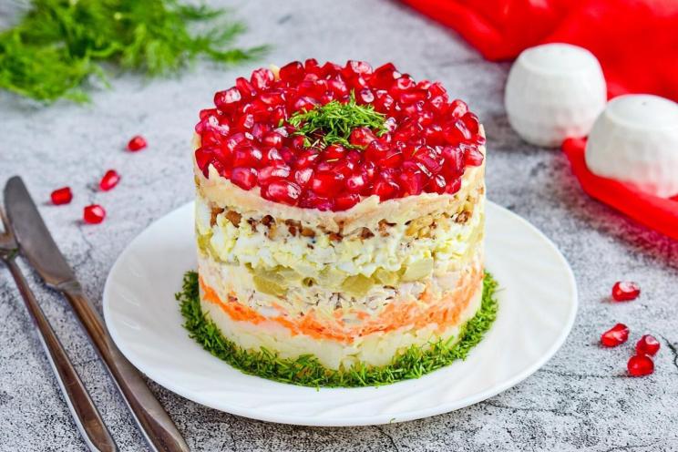 Holiday Chicken Salad with Pomegranates and Walnuts Holiday Chicken Salad with Pomegranates and Walnuts