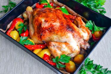 Oven-Roasted Chicken and Potatoes for New Year's Feast