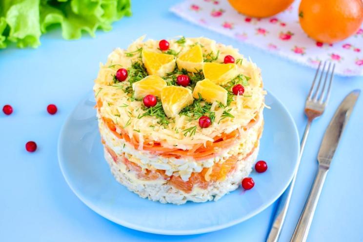 Chicken Salad with Orange and Korean Carrots Chicken Salad with Orange and Korean Carrots
