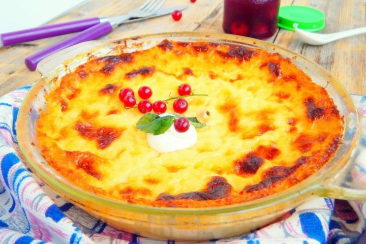 Vanilla Semolina Cottage Cheese Breakfast Casserole Vanilla Semolina Cottage Cheese Breakfast Casserole