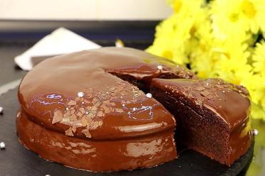 Decadent Chocolate Pie with Gourmet Glaze