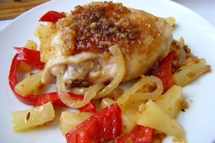Pineapple & Onion Breaded Chicken Legs Pineapple & Onion Breaded Chicken Legs
