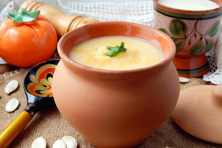Creamy Pumpkin Semolina Porridge Creamy Pumpkin Semolina Porridge