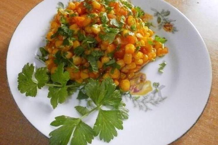 "Quick and Easy Tomato Corn Delight" "Quick and Easy Tomato Corn Delight"