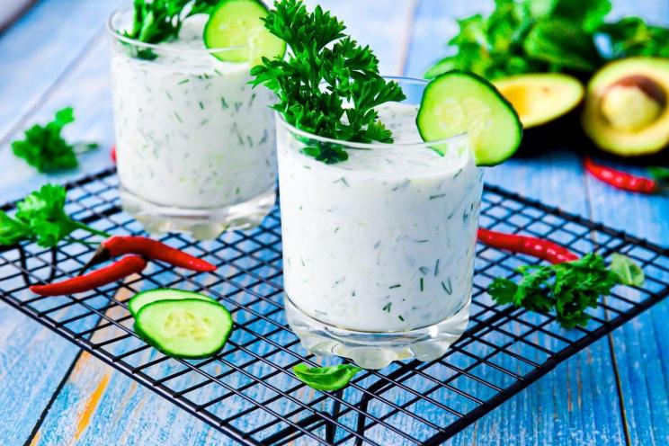 Weight-Loss Kefir with Cucumber and Herbs