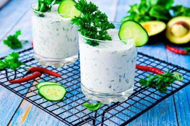 Weight-Loss Kefir with Cucumber and Herbs