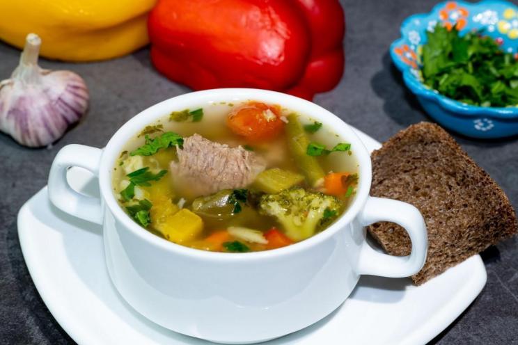 Hearty Beef & Pork Pumpkin Vegetable Soup