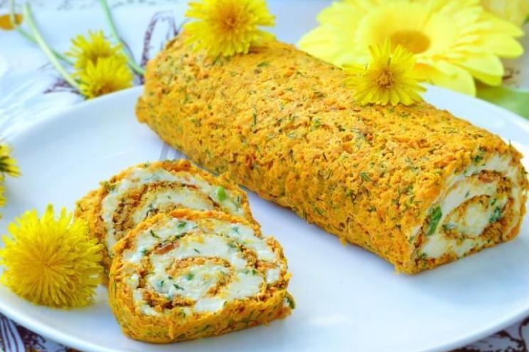 Cheesy Carrot Roll Delight