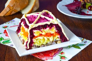 Grated Vegetable Herring Salad