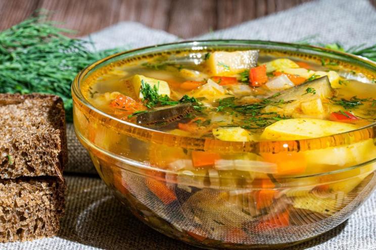 Vegetarian Eggplant and Zucchini Soup