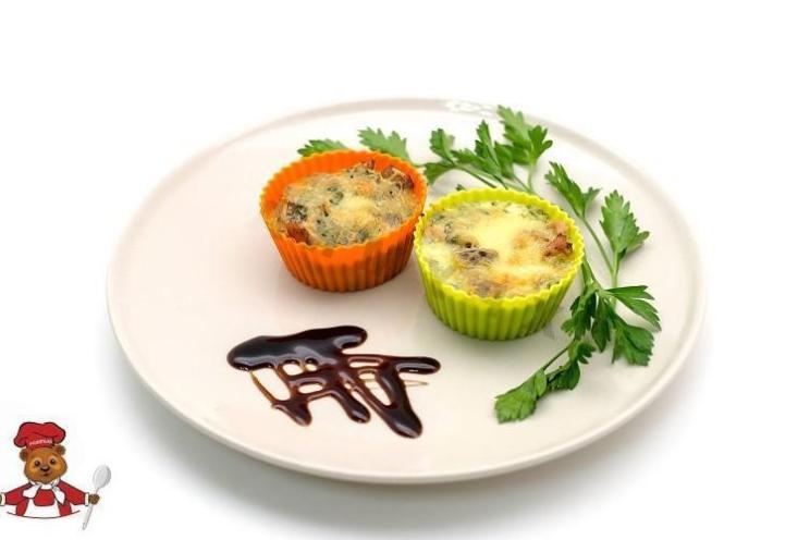 Chicken and Mushroom Julienne in Silicone Molds
