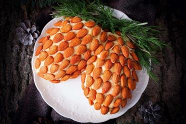 Festive Almond Salad Cones