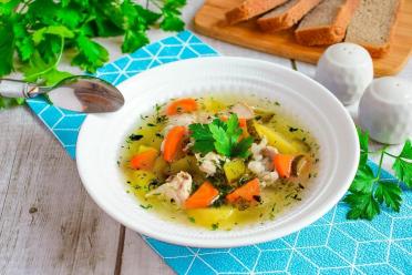 Hearty Chicken and Rice Rassolnik Soup