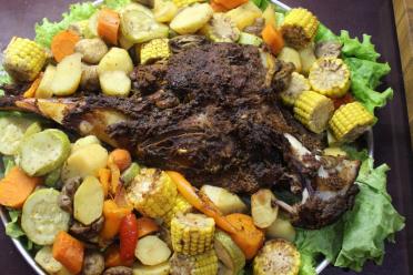 Oven-Roasted Lamb with Vegetables