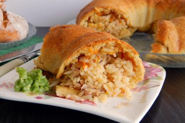 Festive Veiled Pilaf in Dough