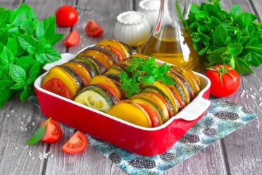 Oven-Baked Zucchini, Eggplant & Potatoes