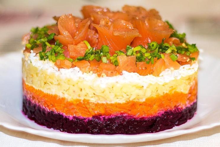 Festive Salmon Salad Delight