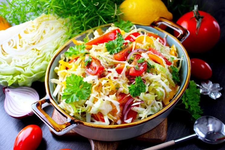 Fresh and Vibrant Cabbage Bell Pepper Tomato Salad Fresh and Vibrant Cabbage Bell Pepper Tomato Salad