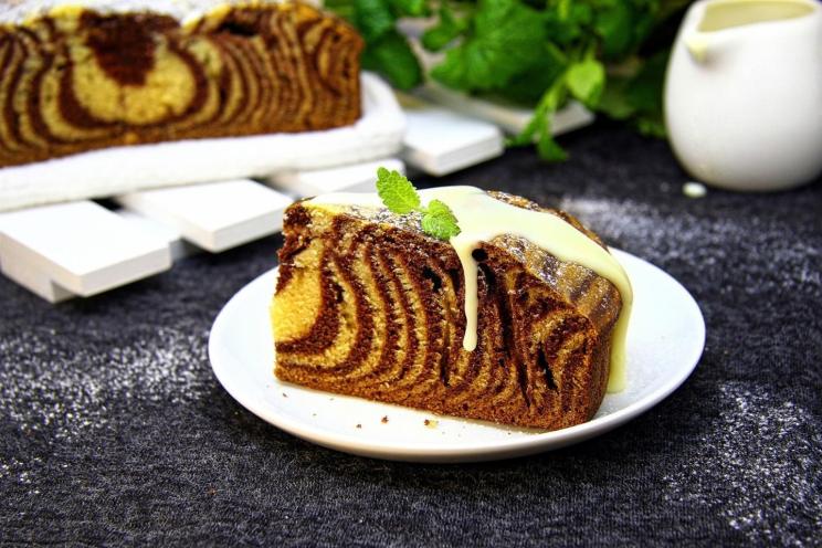 Stunning Zebra Milk Pie