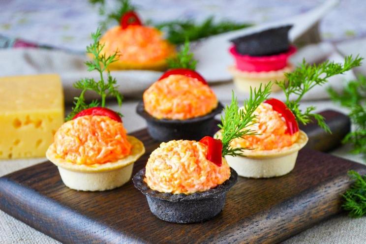 Carrot & Cheese Tartlet Appetizers