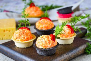 Carrot & Cheese Tartlet Appetizers