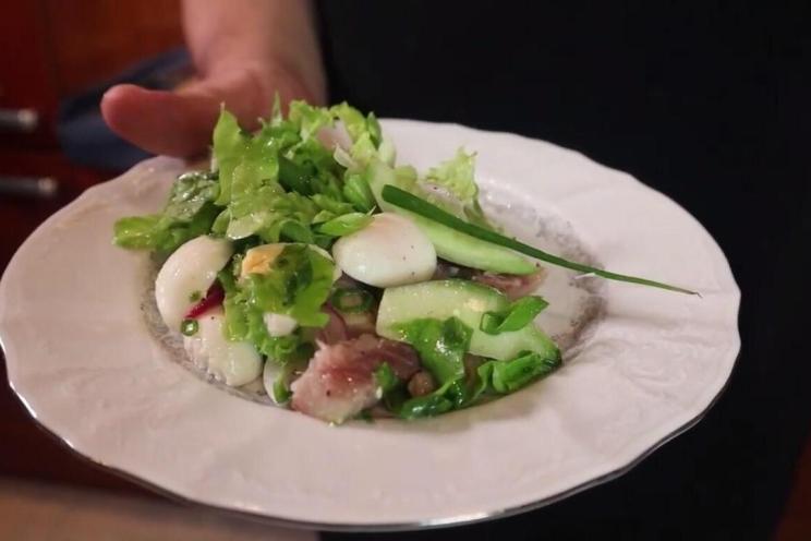 Smoked Herring & Cheese Salad: Delicious & Fast Holiday Appetizer