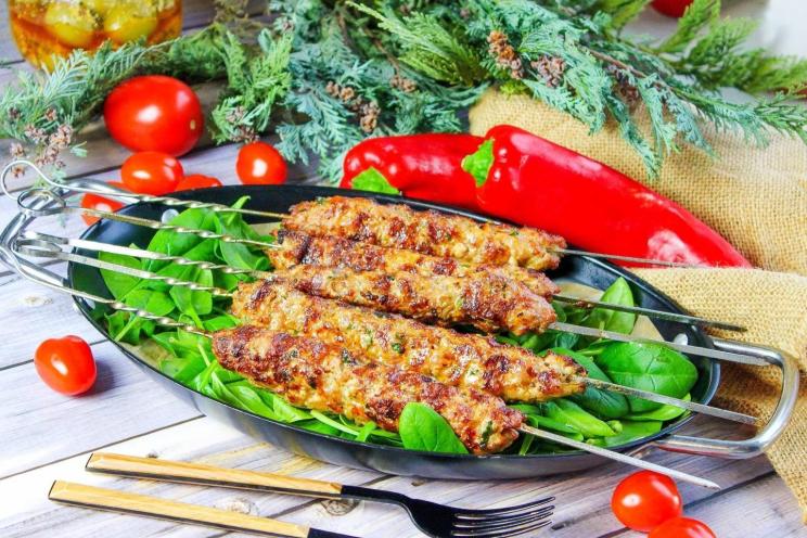 Oven-Baked Lula Pork Kebabs Oven-Baked Lula Pork Kebabs
