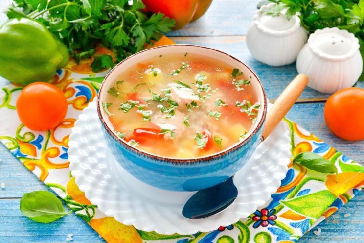 Hearty Pink Salmon and Rice Fish Soup