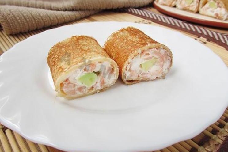 Savory Pancake Sushi Rolls
