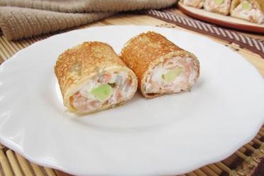 Savory Pancake Sushi Rolls