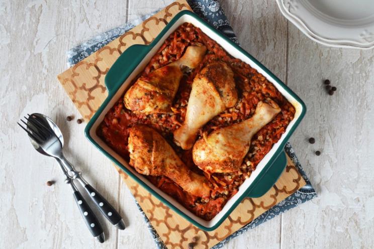 Oven-Baked Chicken and Buckwheat Delight