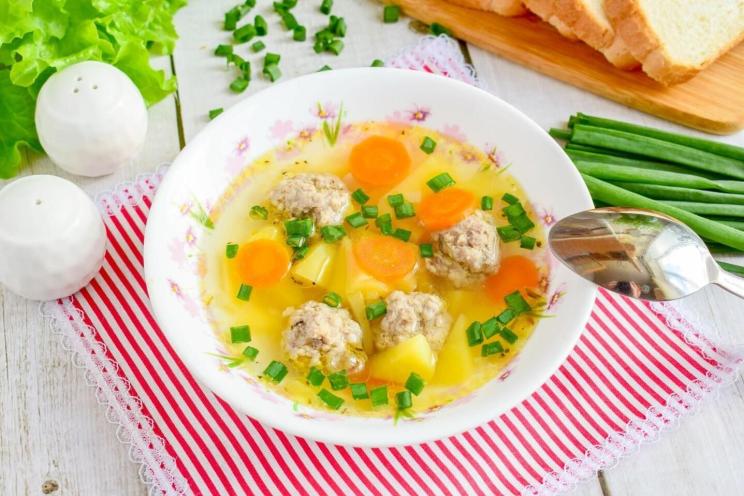 Quick and Healthy Turkey Meatball Soup