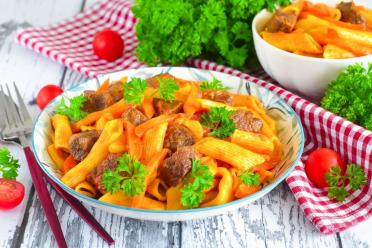 Savory Meat Pasta Pilaf