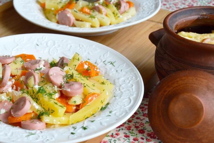 Easy Sausage and Potato Pot Bake Easy Sausage and Potato Pot Bake