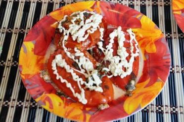 Meat-Stuffed Eggplants, Peppers, and Tomatoes