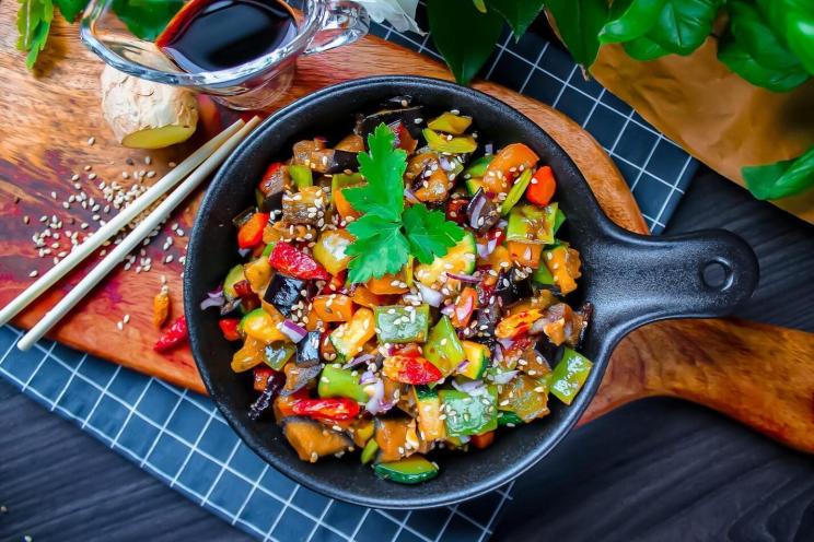 Stir-Fried Vegetables in Soy Sauce