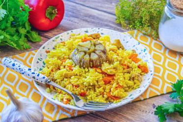 Easy Slow Cooker Chicken Pilaf