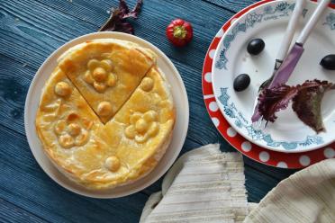Quick & Easy Suluguni Cheese Pie
