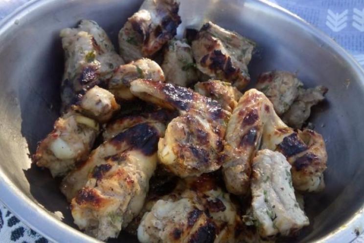 Grilled Pork Rib Kebabs